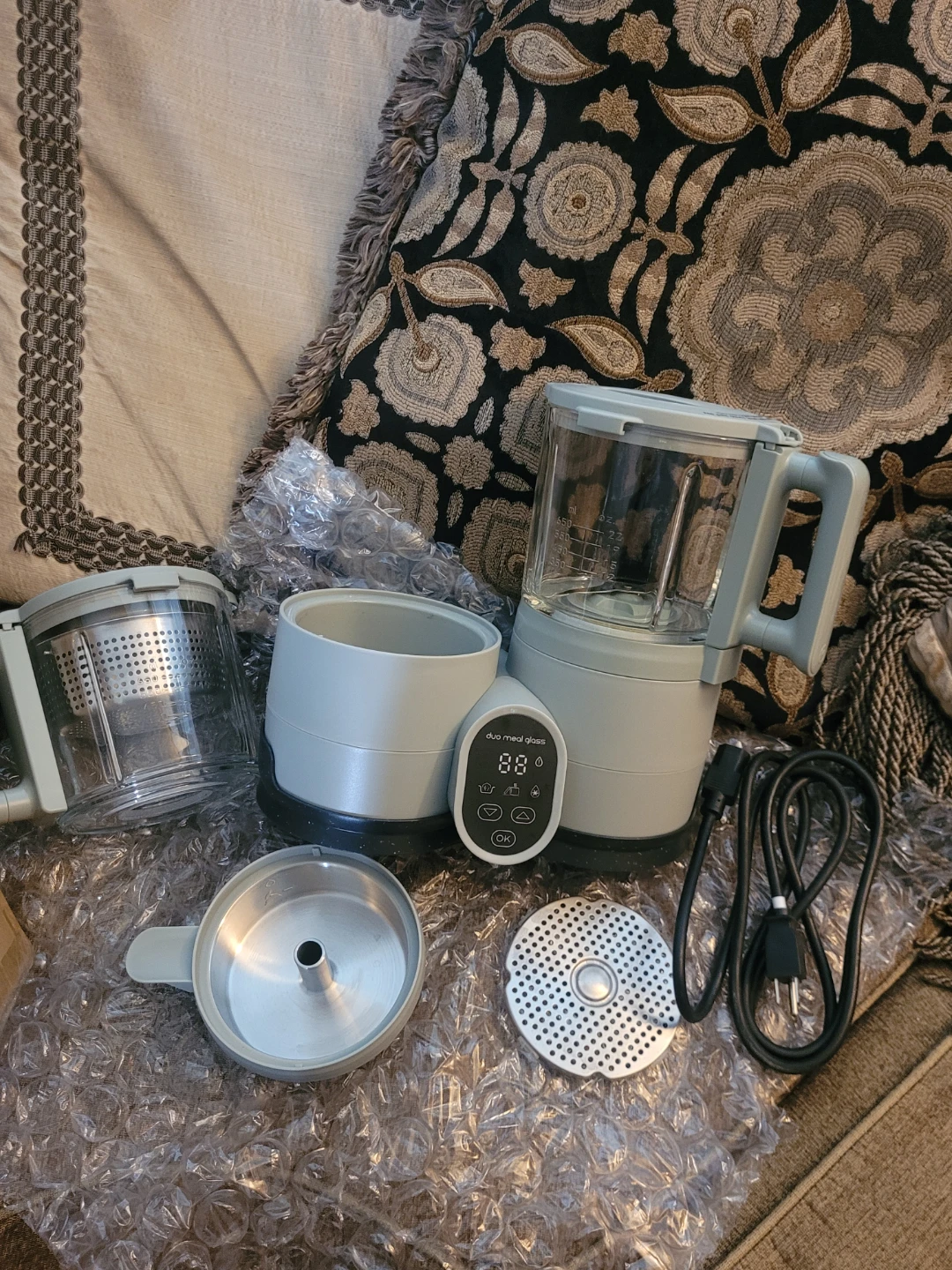 BABYMOOV Duo Meal Glass Baby Food Maker Steamer Blender - photo 2