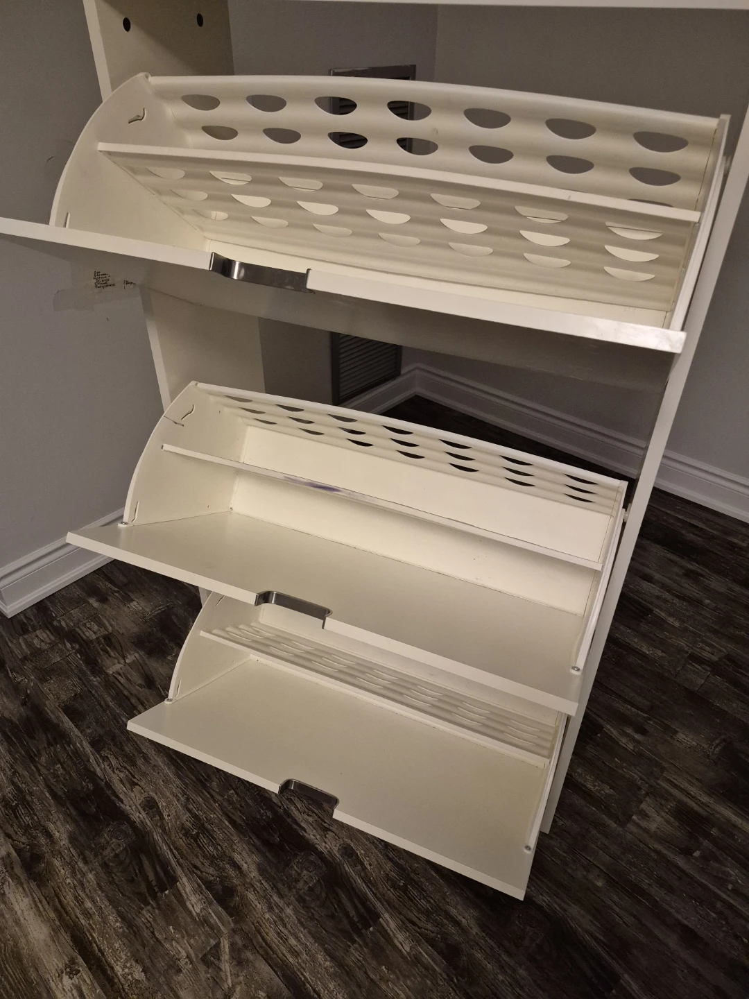 White IKEA Shoe Rack Organizer