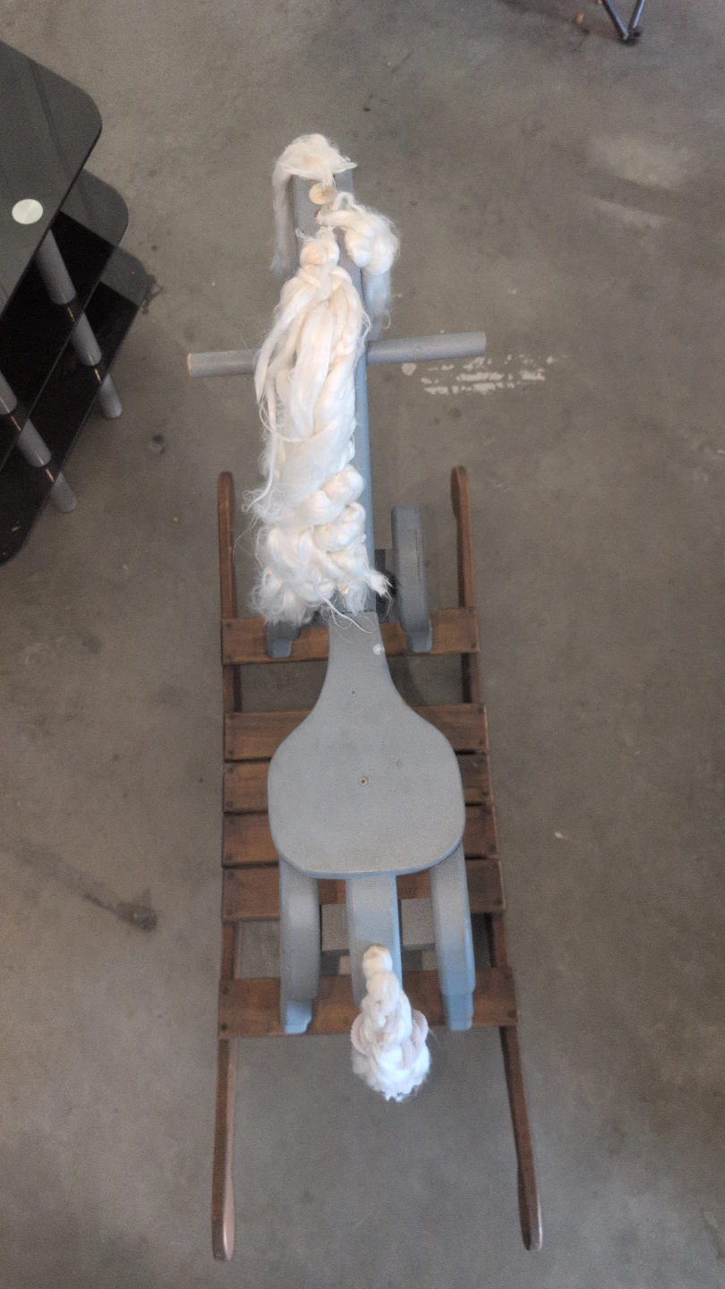 Antique Wooden Rocking Horse - photo 5