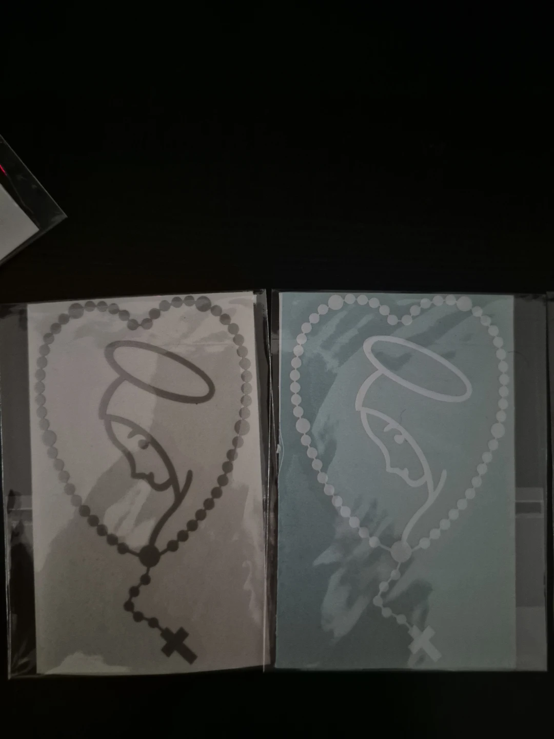 Virgin Mary Rosary Decals