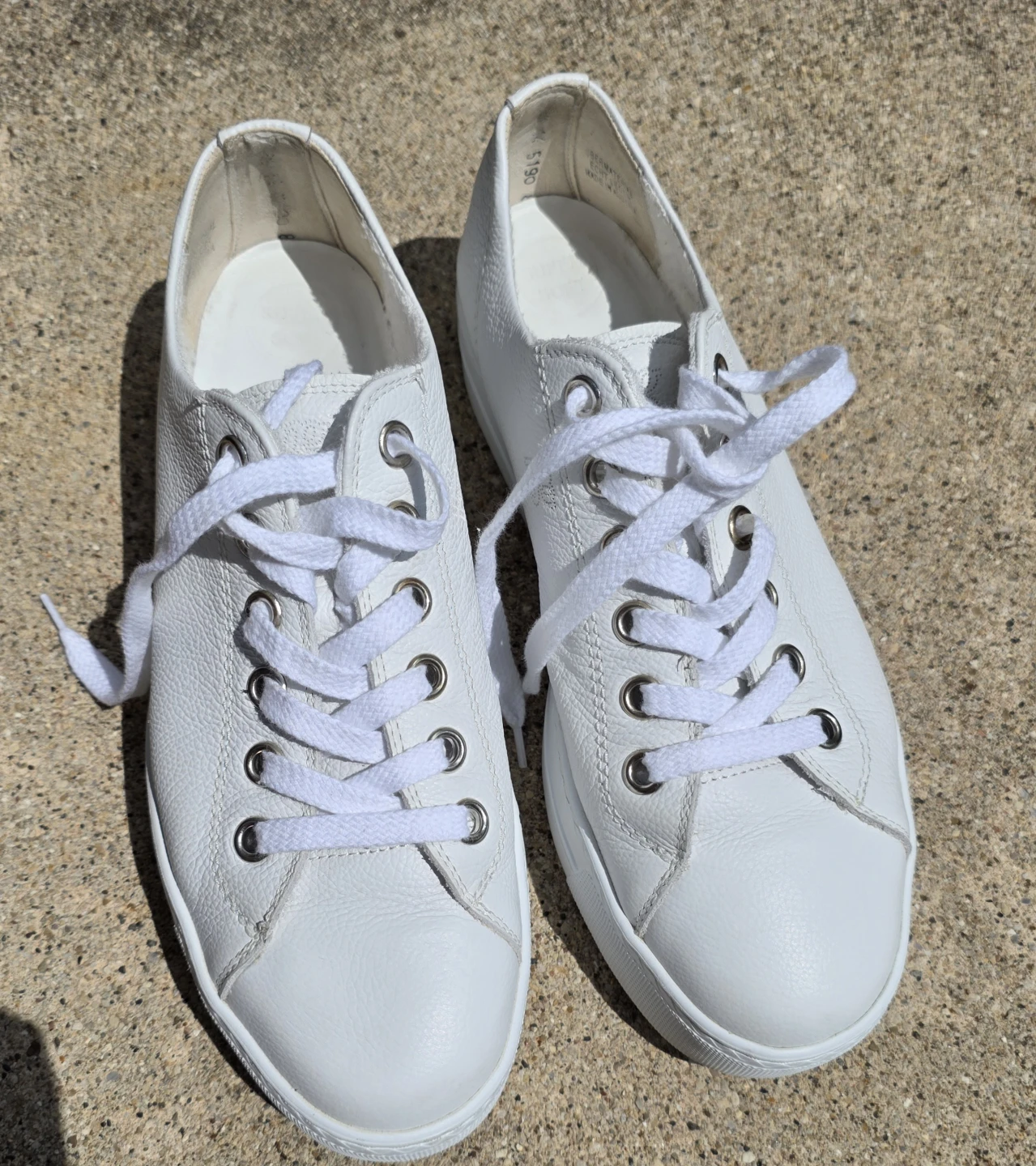 Paul Green White Leather Sneakers UK 6.5/US 9 - photo 2