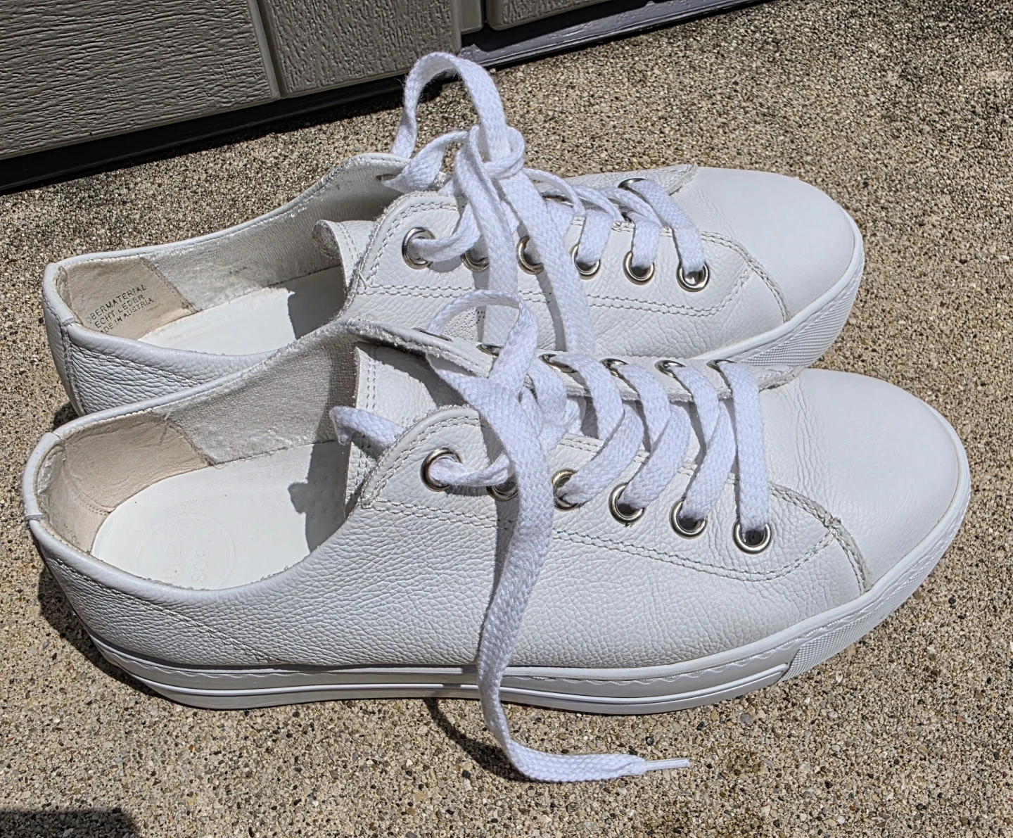 Paul Green White Leather Sneakers UK 6.5/US 9 - photo 3