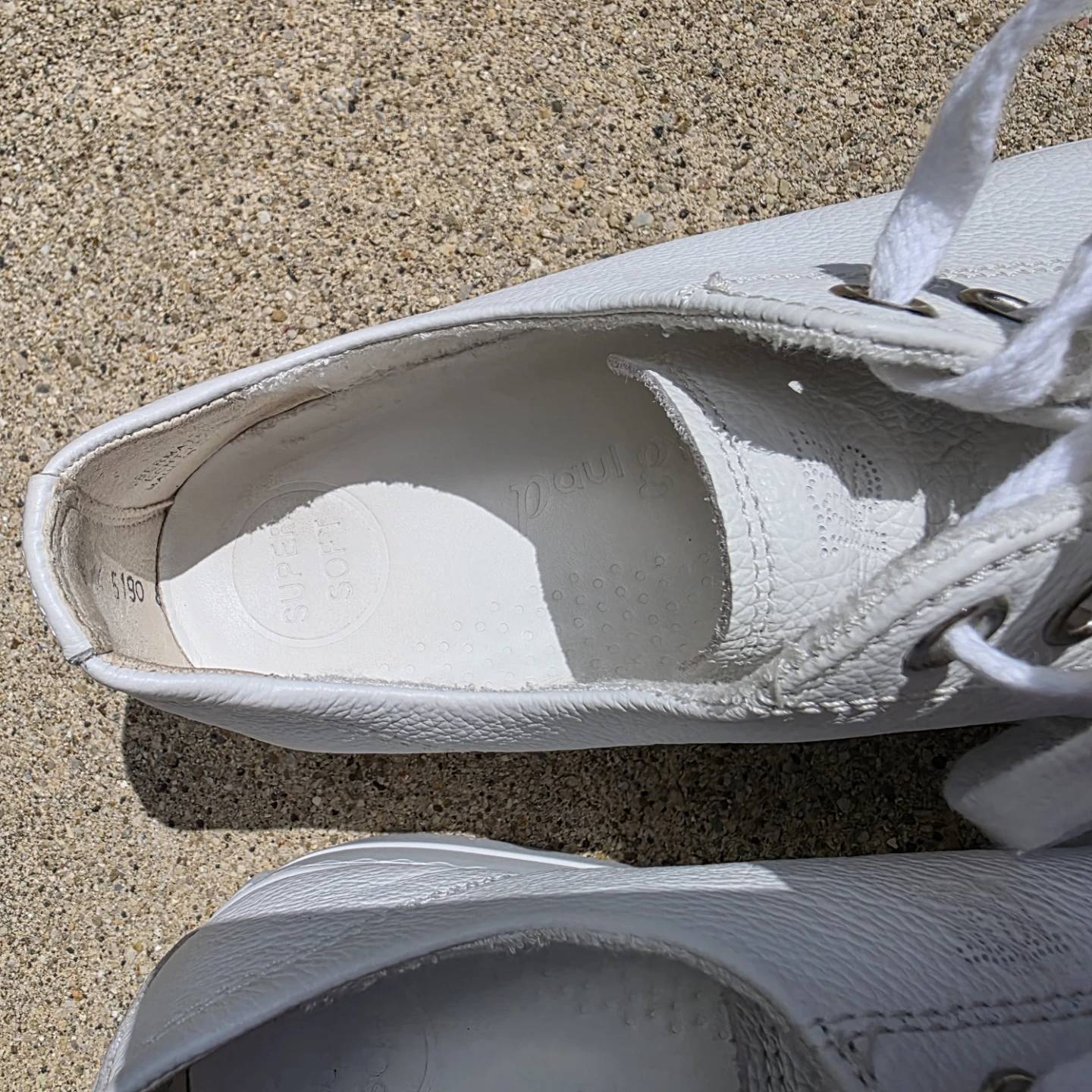 Paul Green White Leather Sneakers UK 6.5/US 9 - photo 5