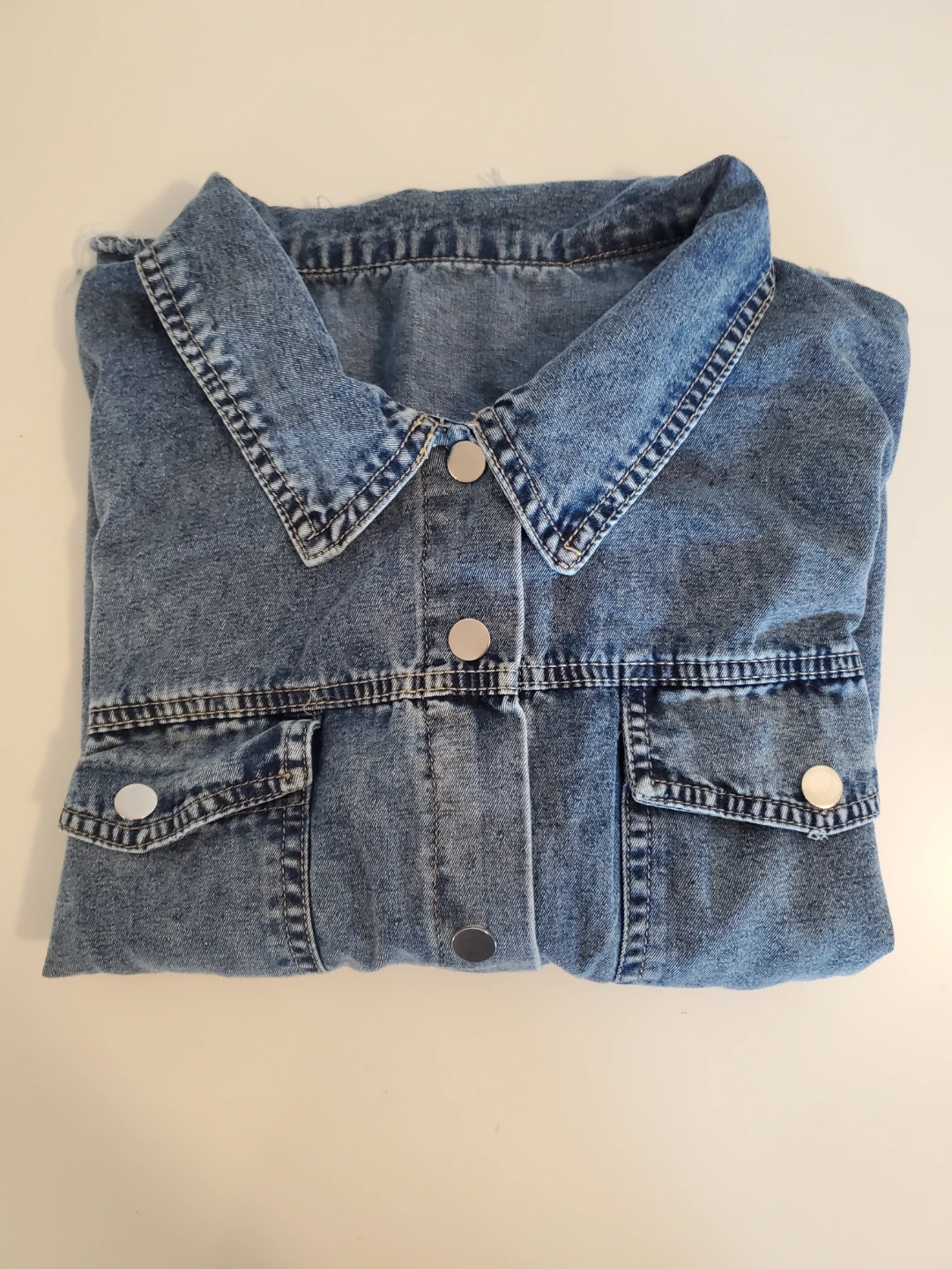 Plus size Denim Short Sleeve Jacket...Vguc