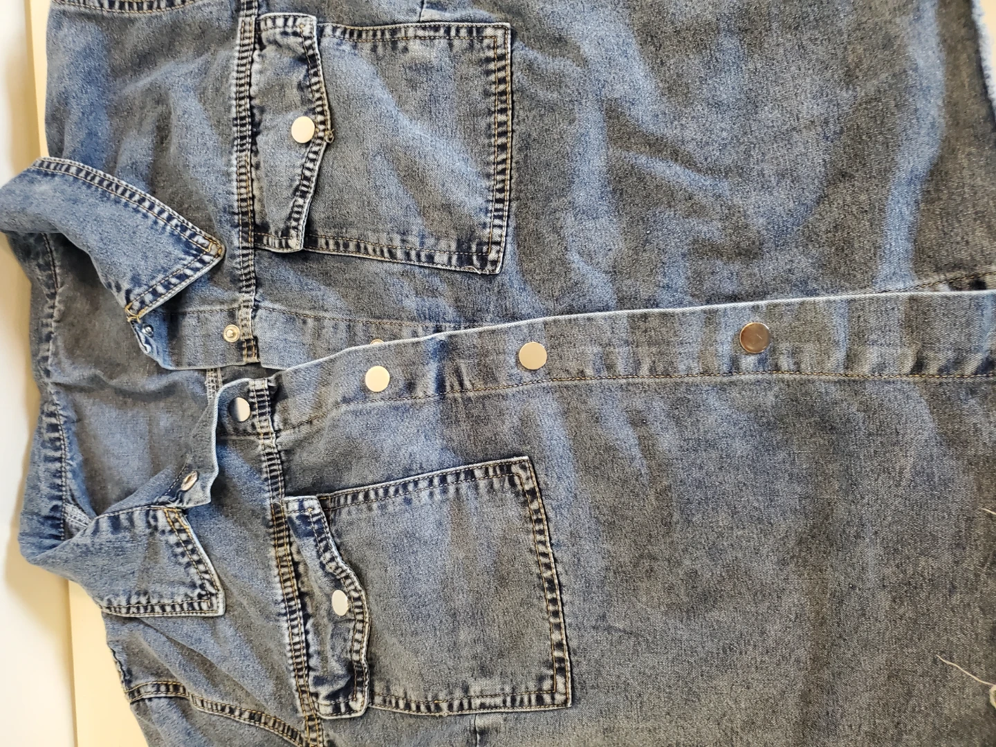 Plus size Denim Short Sleeve Jacket...Vguc - photo 3