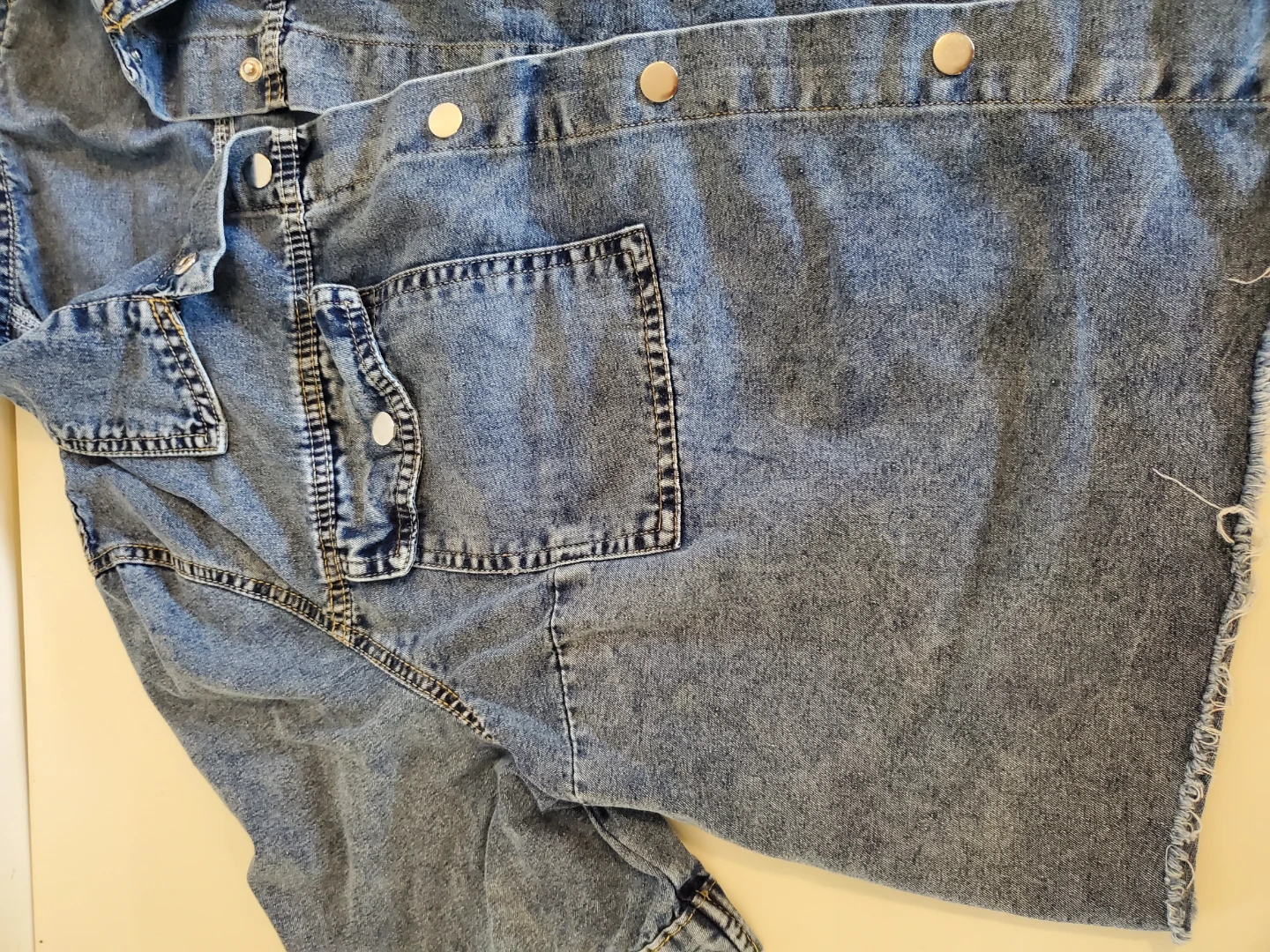 Plus size Denim Short Sleeve Jacket...Vguc - photo 4
