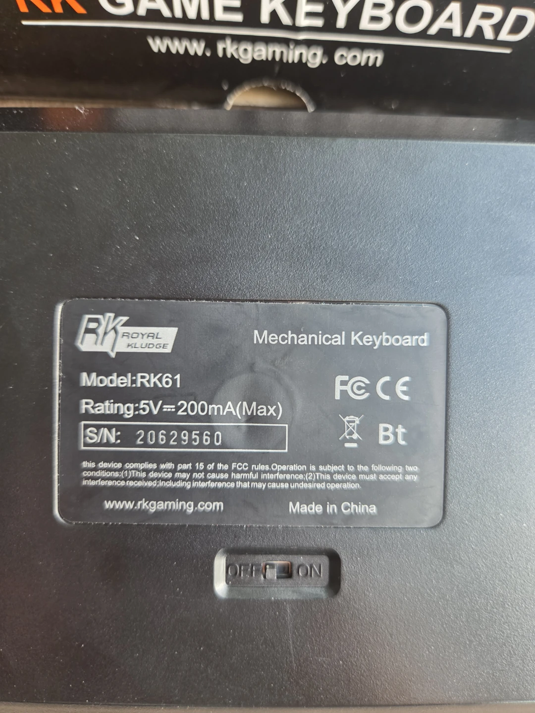 Royal Kludge RK61 Mechanical Keyboard - photo 3