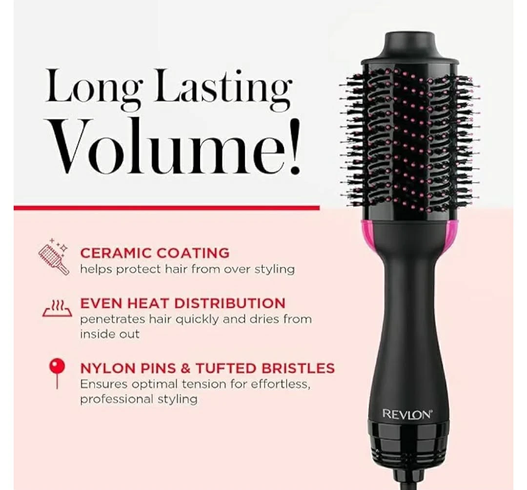 Revlon One-Step Hair Dryer and Volumizer Hot Air Brush - photo 2