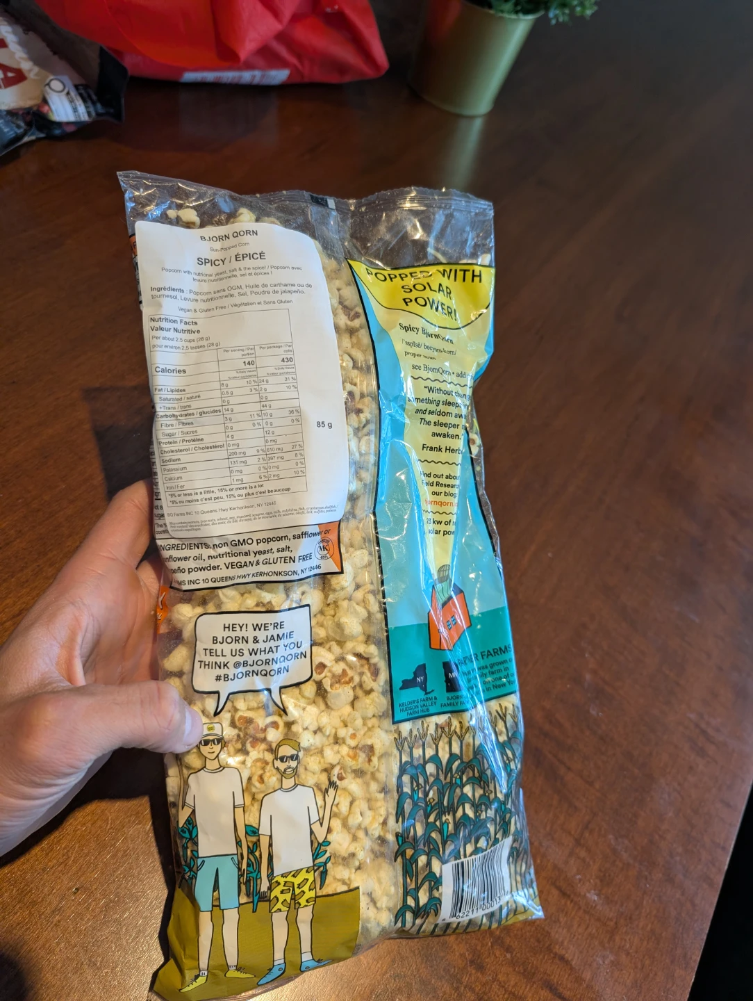Bjorn Qorn Spicy Popcorn - photo 2