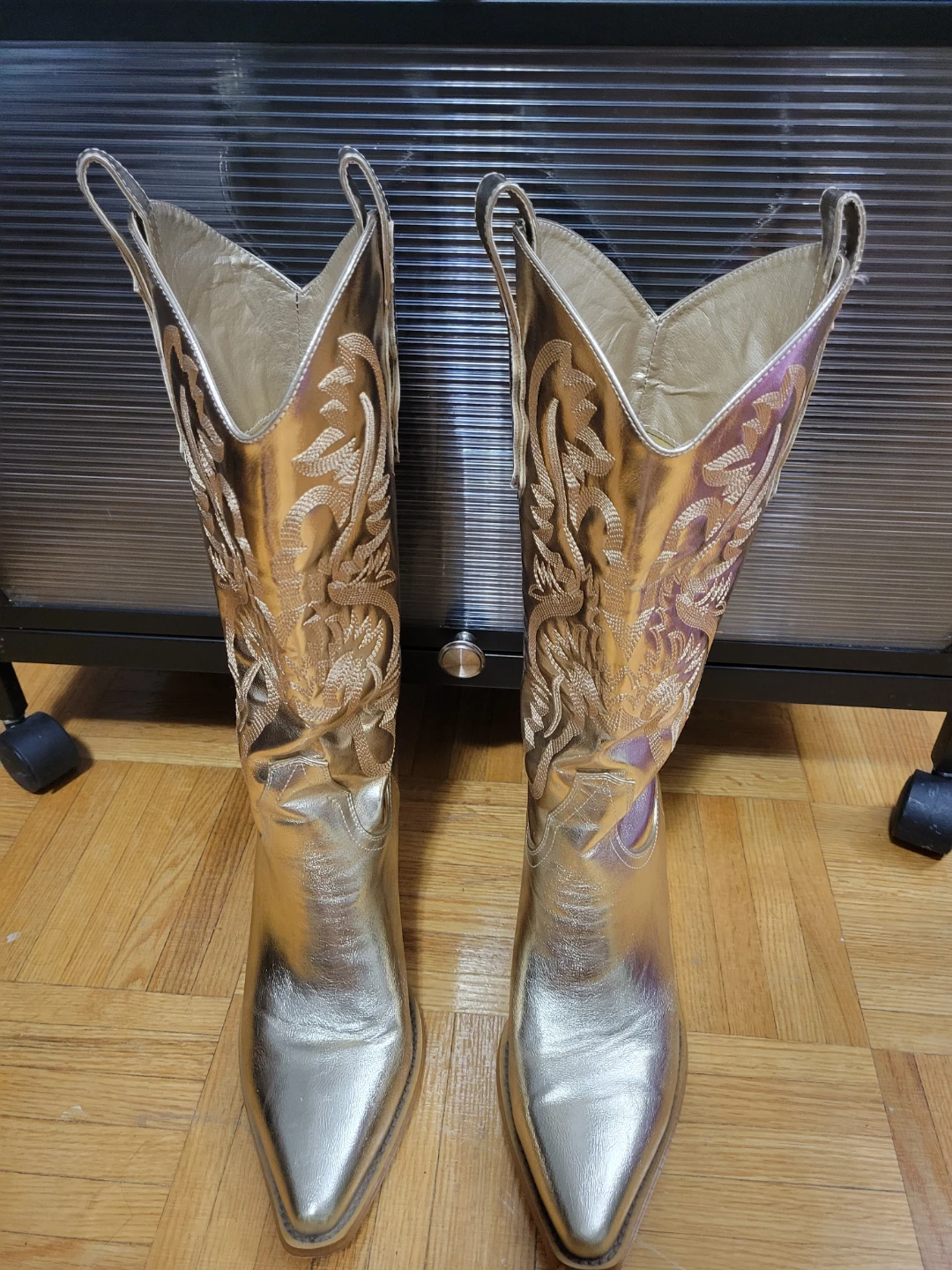 Gold Western Cowboy Boots - photo 3