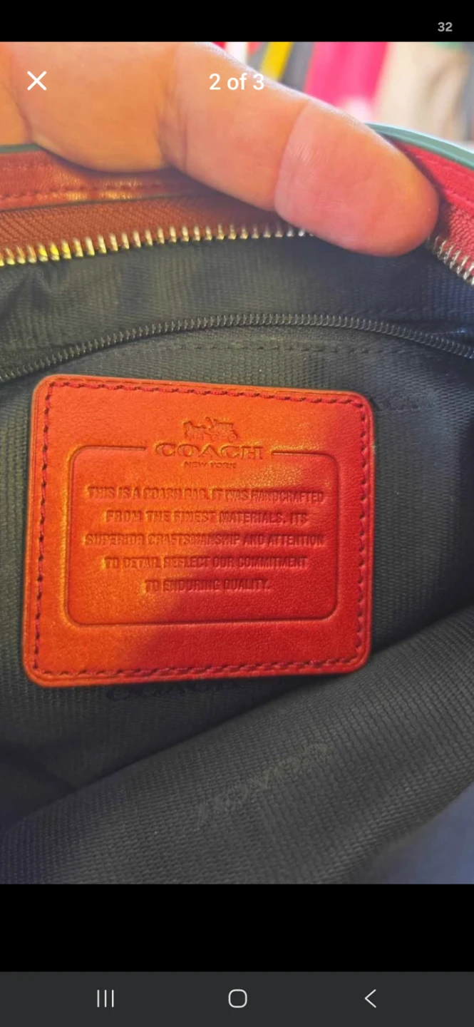 Coach Red Leather Crossbody Bag - photo 2