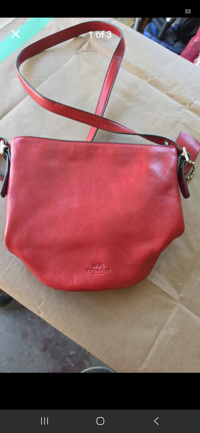 Coach Red Leather Crossbody Bag - photo 3