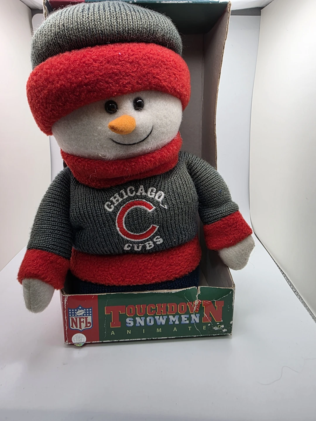 Animated Chicago Cubs Snowman, Sings & Dances w/ Box - photo 5