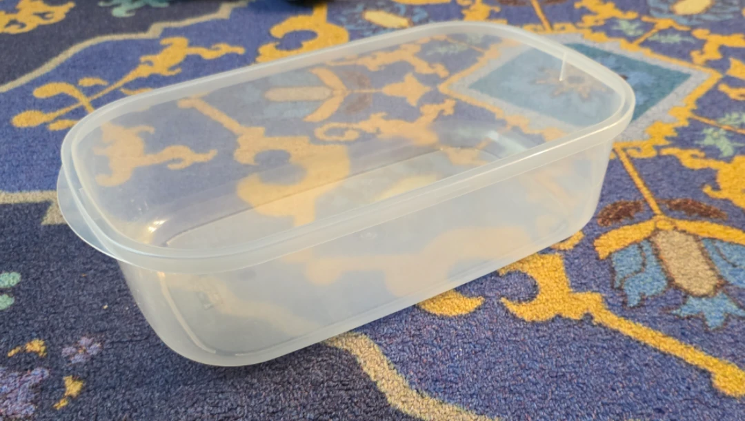 Clear Plastic Storage Container no lid