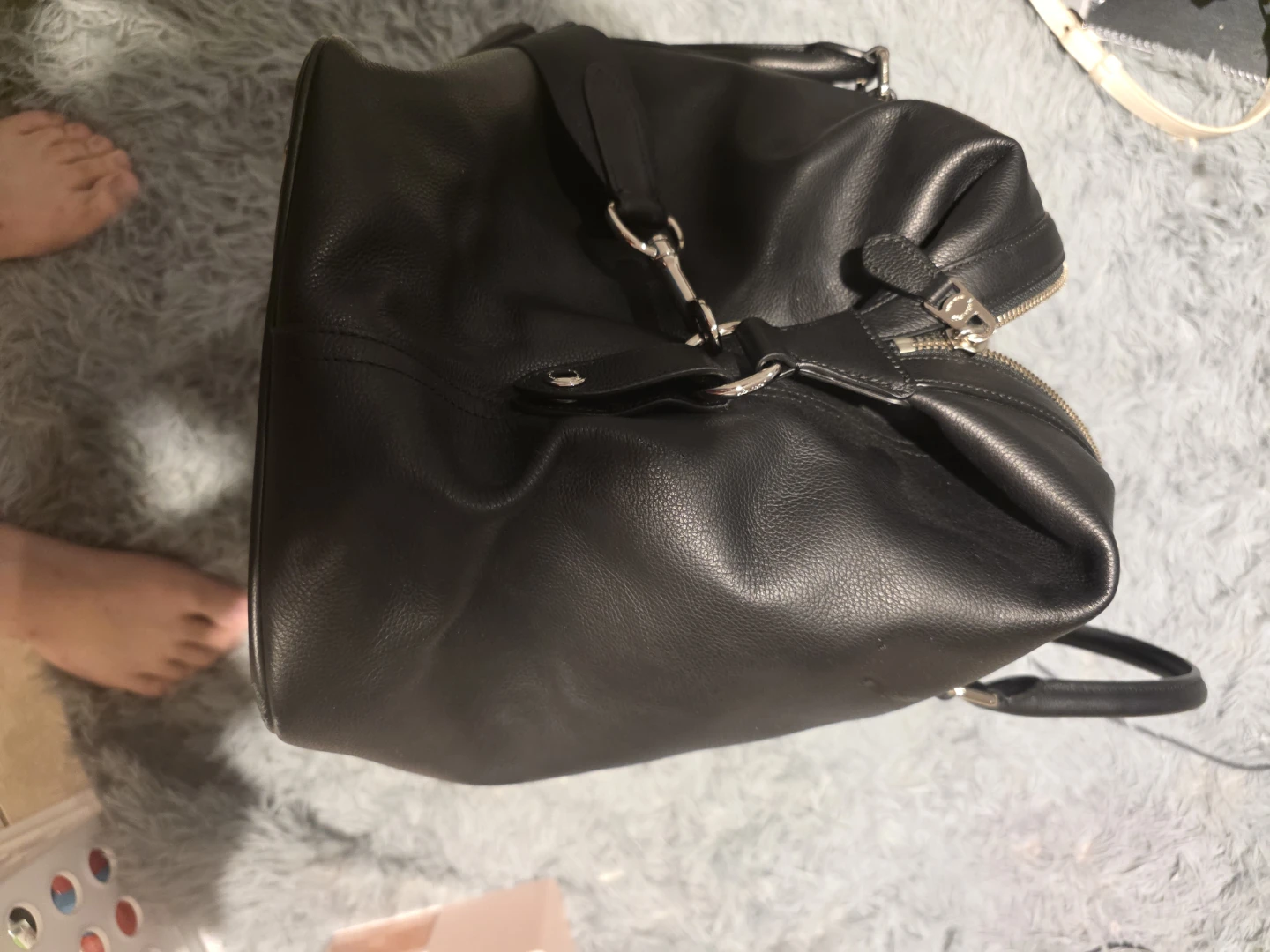 Coach Black Leather Duffle Bag - photo 3