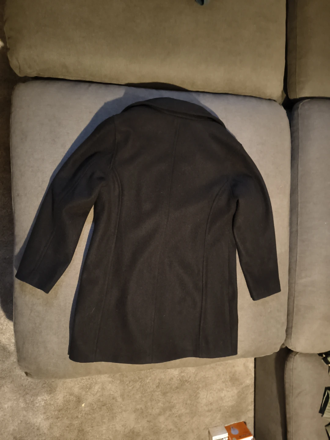 Old Navy Black Wool Blend Moto Coat - photo 2