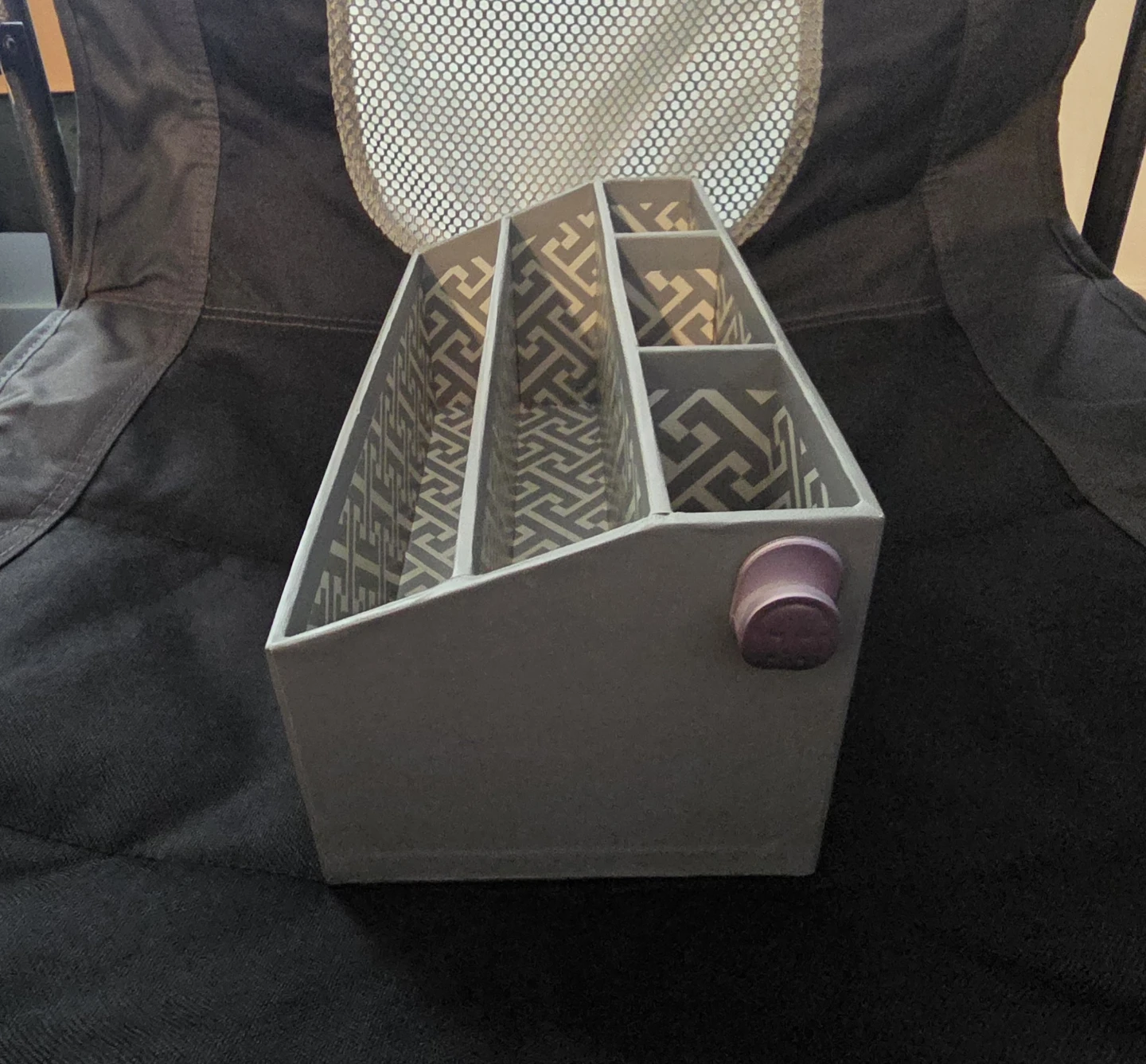 Grey Desk Organizer Caddy