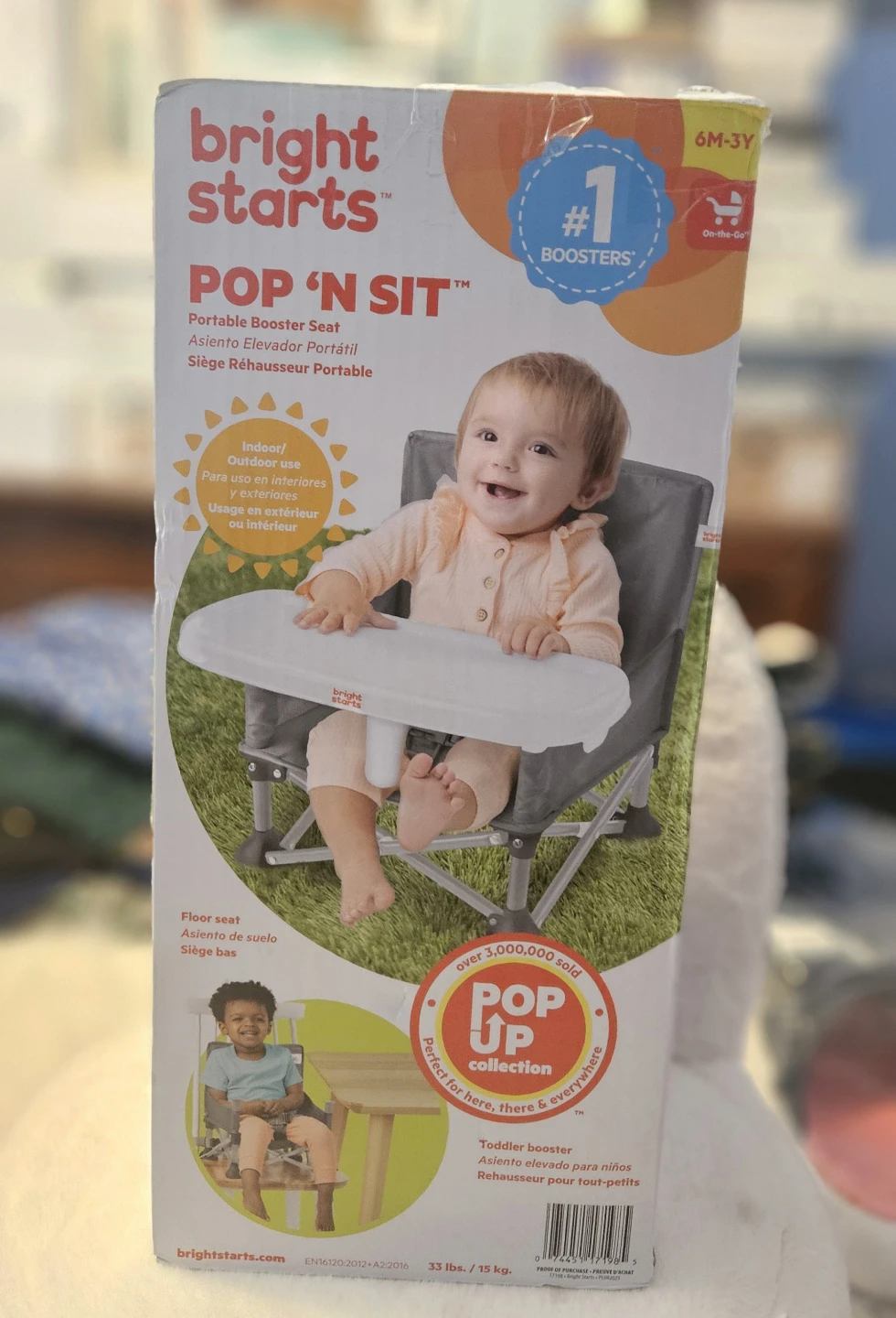 Bright Starts Pop 'N Sit Portable Booster Seat