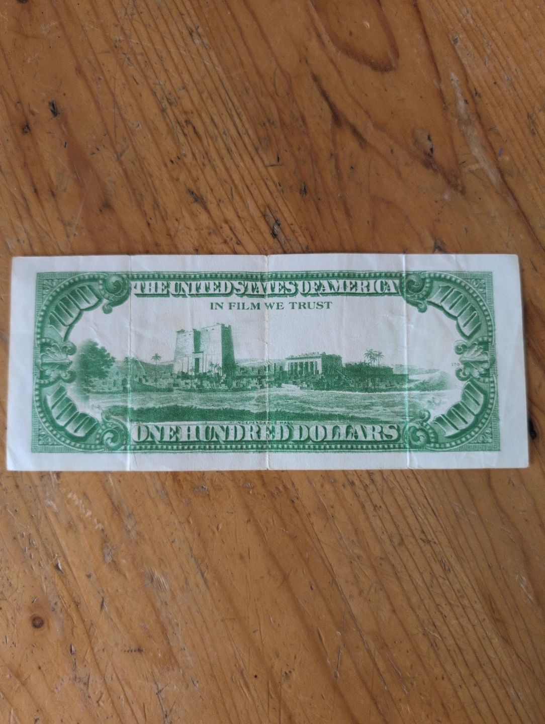Movie Prop US $100 Bill - photo 2