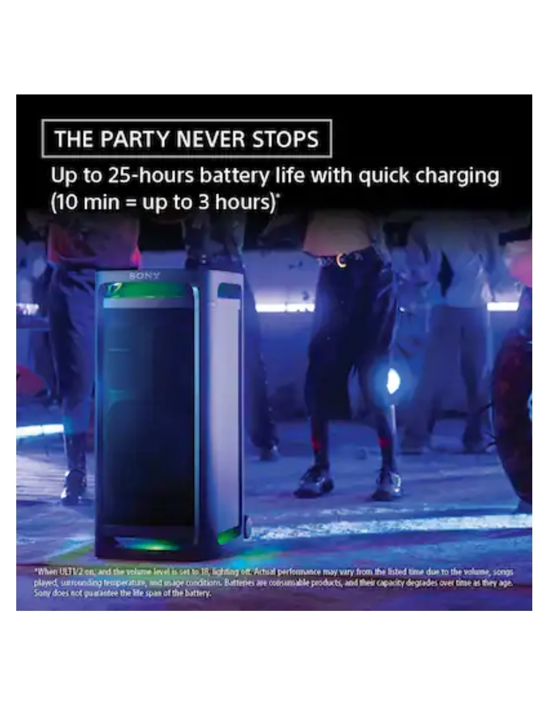 SONY  ULT TOWER 9AC Party Speaker Bluetooth in Black - photo 5