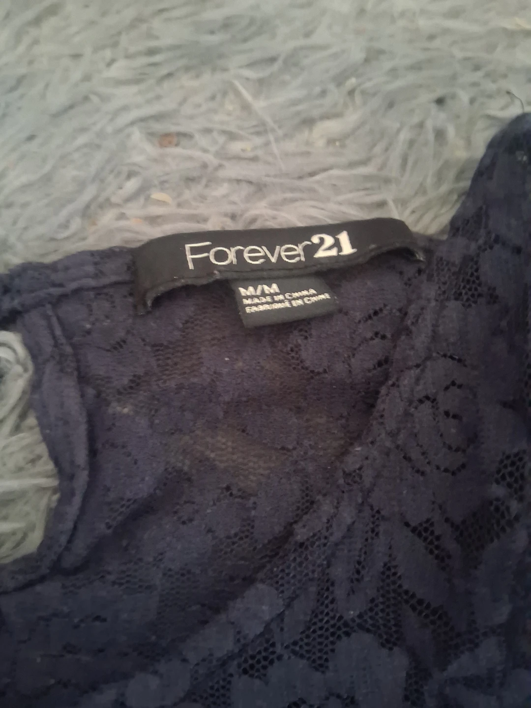 Forever 21 Navy Lace Top - photo 2