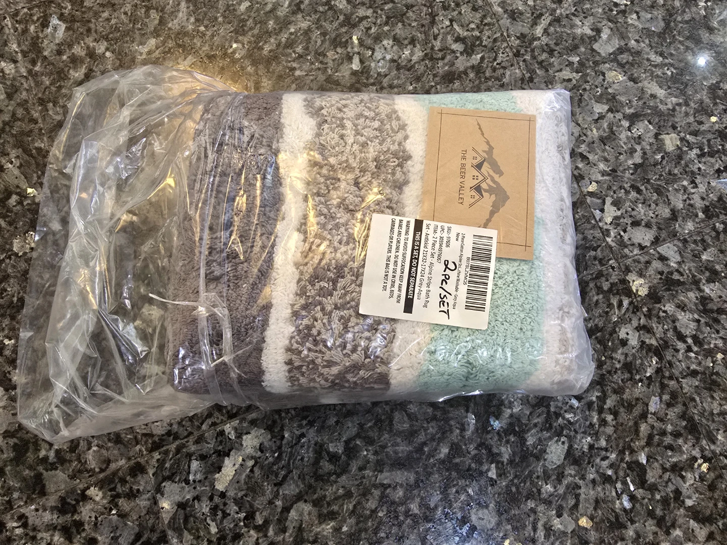 The Best Valley Alpine Stripe Bath Rug Set - photo 4