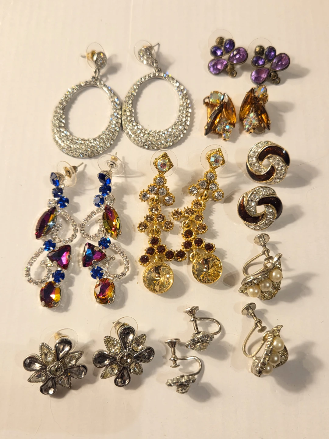 Assorted lot of statement earrings