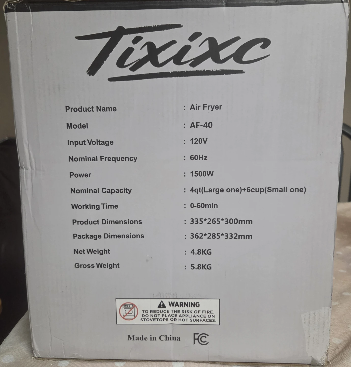 Brand New Tixixc AF-40 Air Fryer - photo 3
