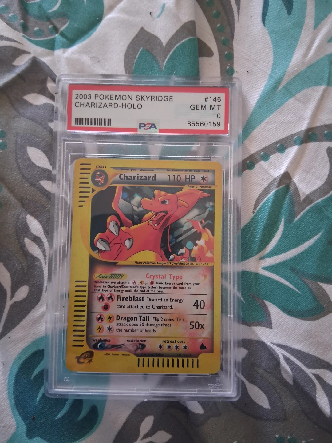 2003 Pokemon Skyridge Charizard Holo PSA 10 Gem Mint Card