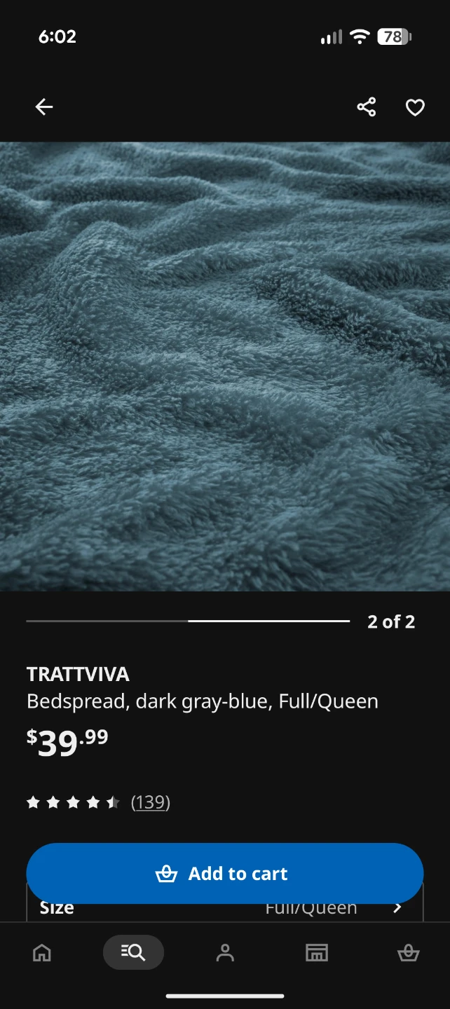 IKEA TRATTVIIVA Bedspread - photo 5