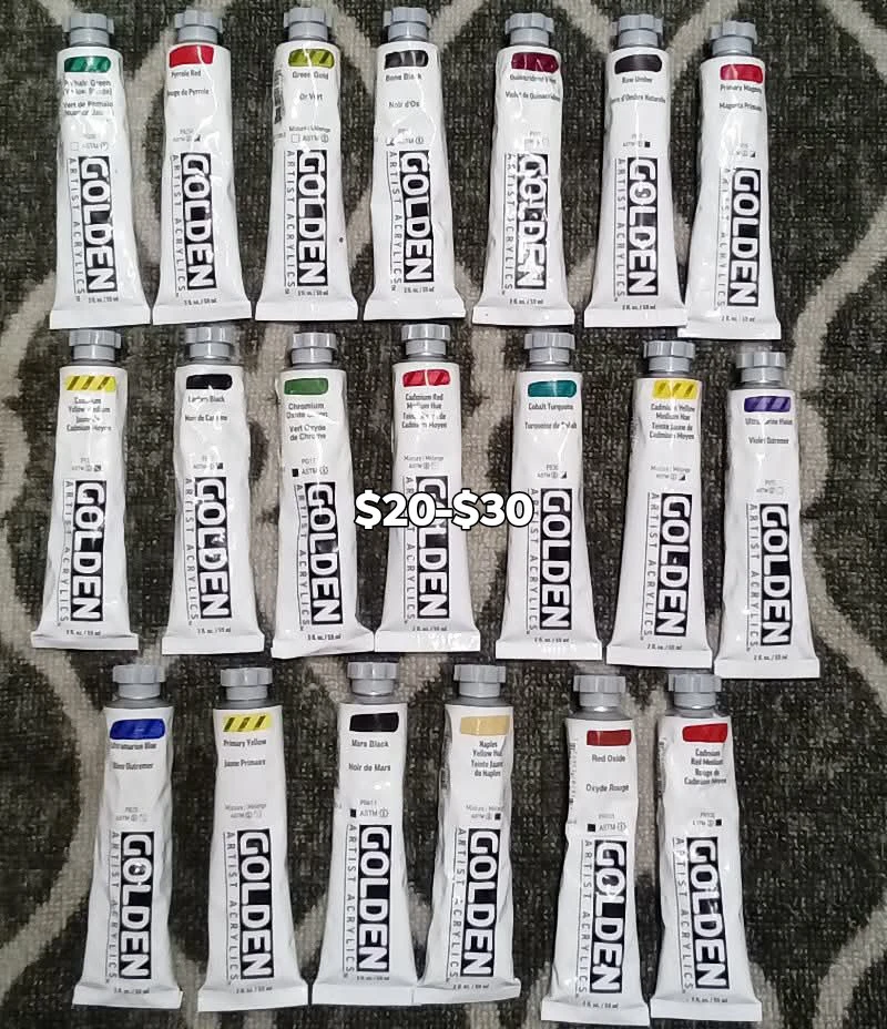 GOLDEN Artist Acrylics Paint Tubes