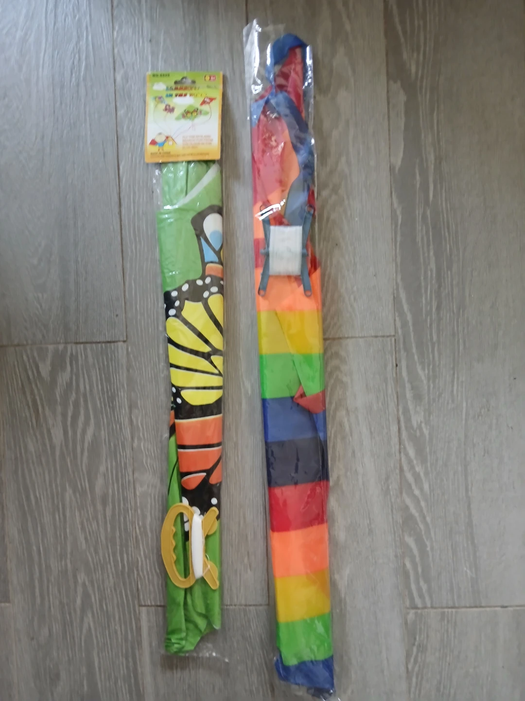 Two Kites - Butterfly and Rainbow. $5 EACH.