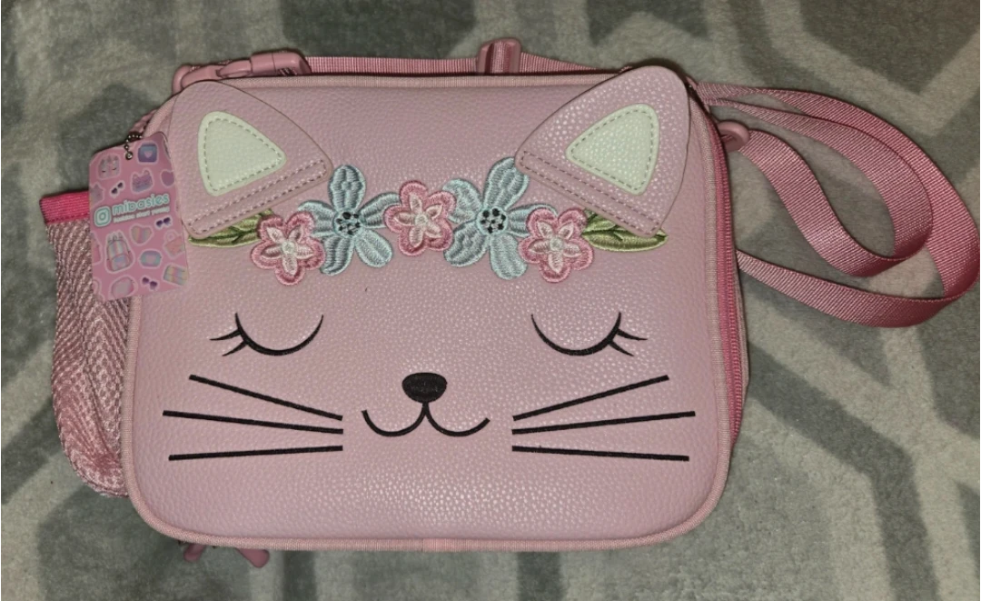 Mibabies Pink Cat Lunch Bag