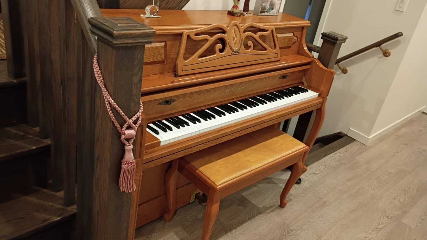 Robert & Campbell Upright Piano + Bench - photo 2