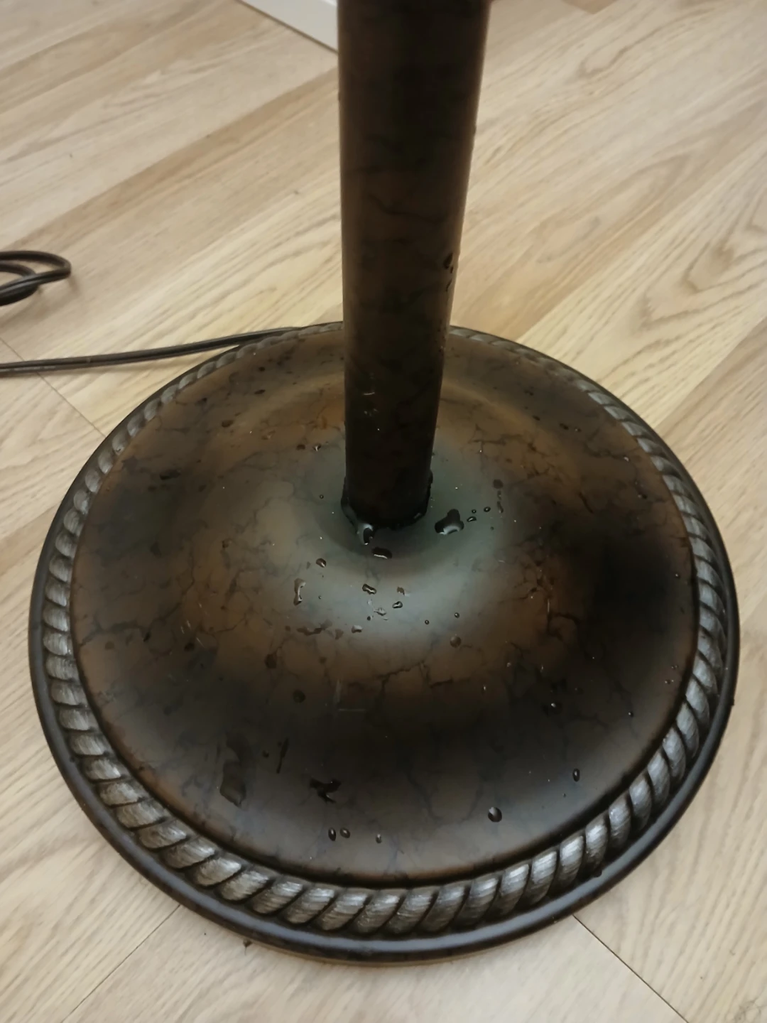 Tall Floor Lamp with Frosted Glass Shade - photo 4