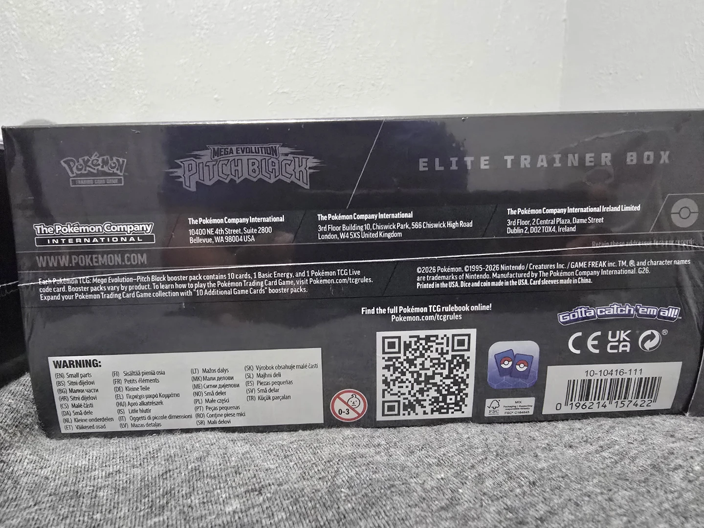Pokémon TCG Mega Evolution Pitch Black Elite Trainer Box - photo 4