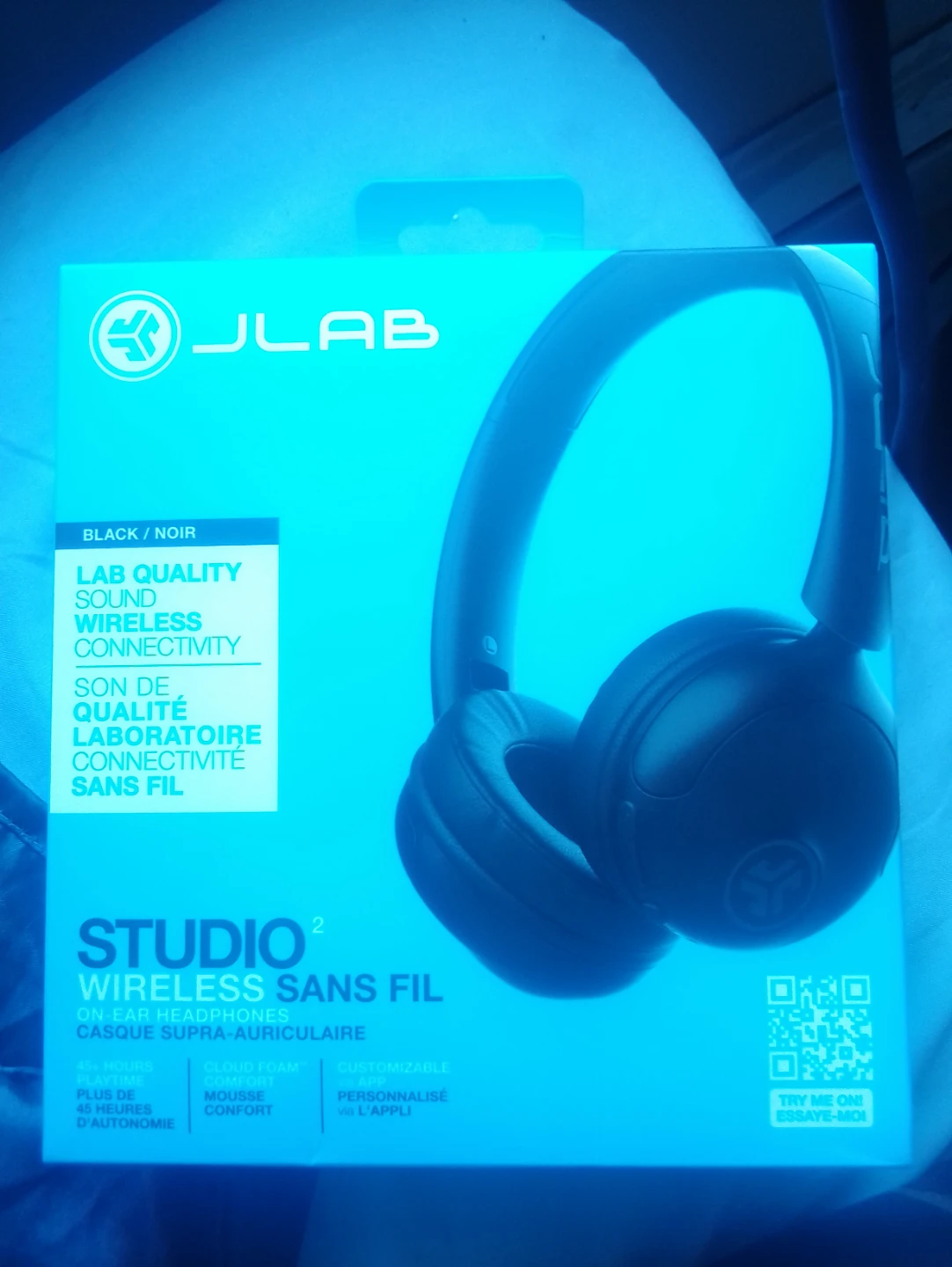 JLab Studio 2 Wireless On-Ear Headphones - Black