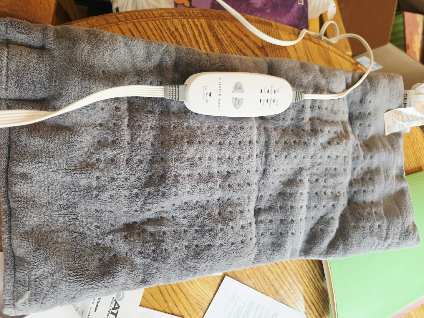 Sharper Image Calming Heat Massaging Heating Pad - photo 5