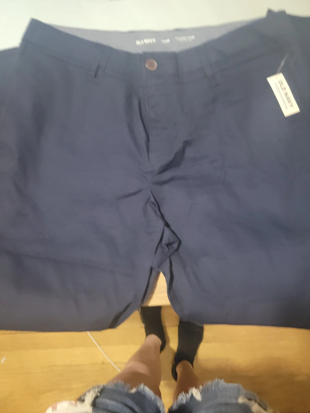 2 pairs Old Navy Athletic Taper Pants 34x30 Navy Blue - photo 3
