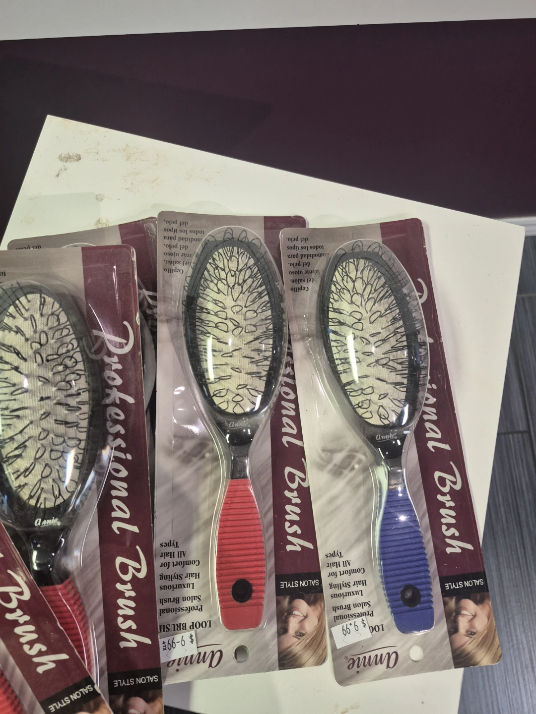 ×9 Annie Professional Salon Style Loop Brush for All Hair Types