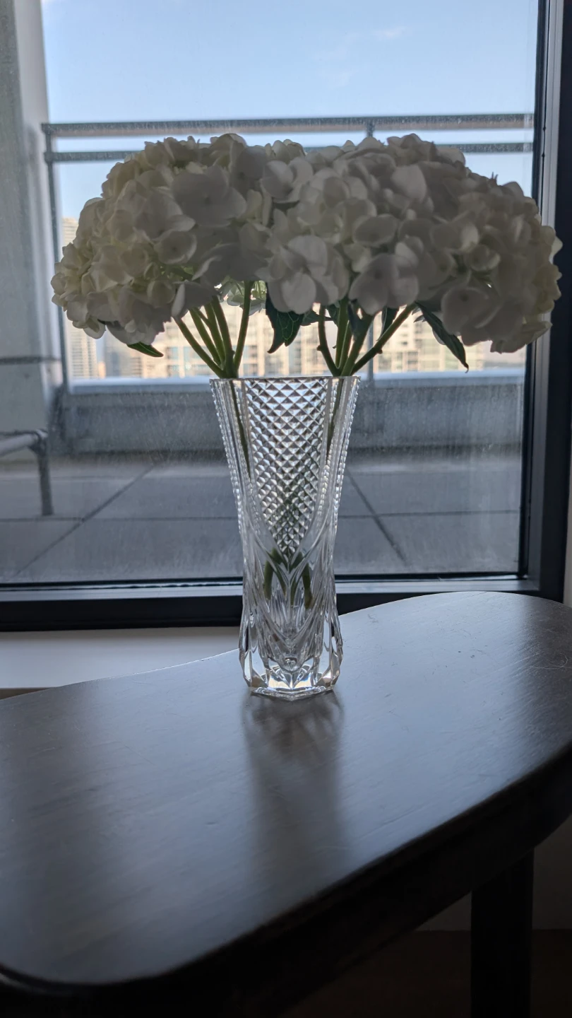 Vintage Avon Crystal Vase small