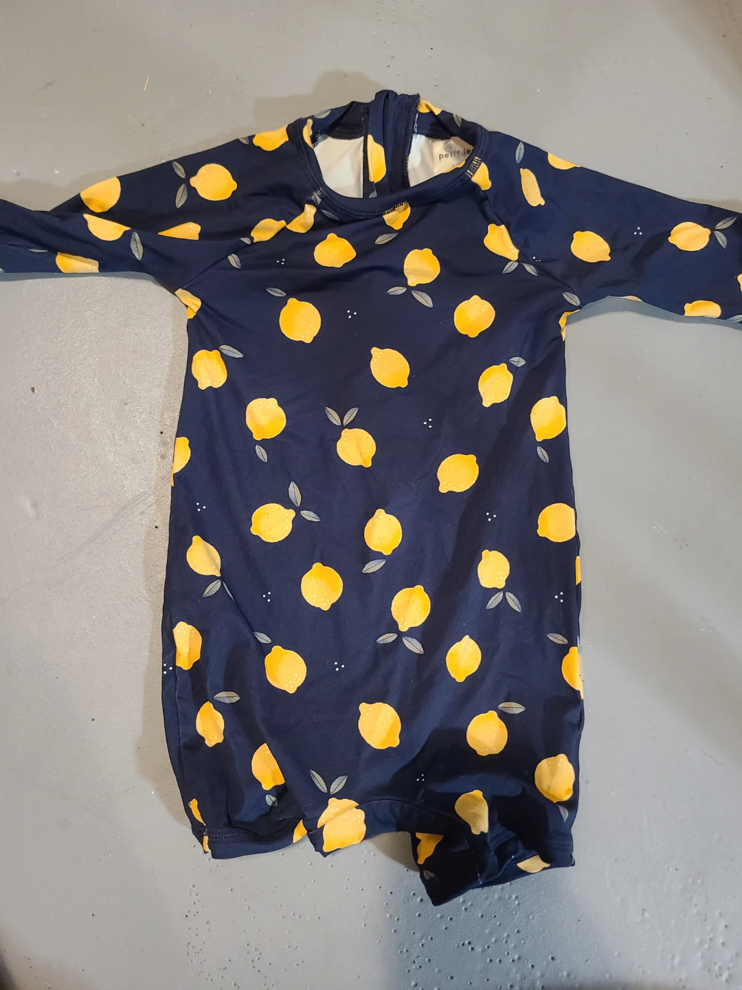Petit Lem Lemon Print Baby Swimsuit - photo 2