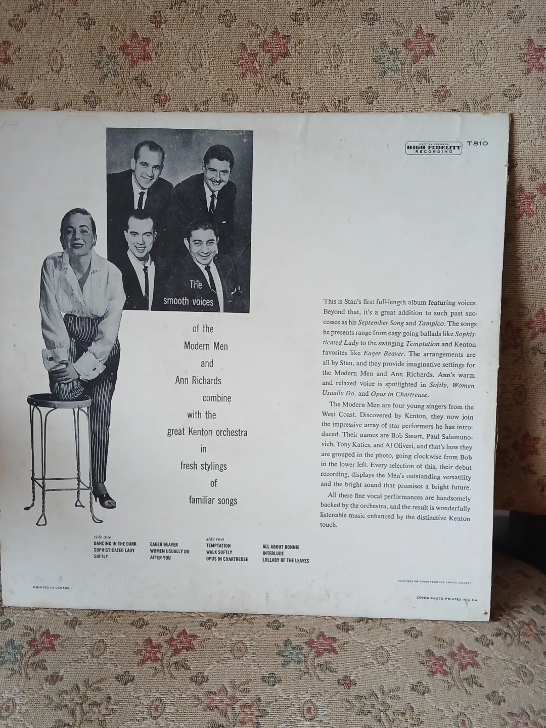 Kenton with Voices Capitol Records Vinyl LP - photo 4