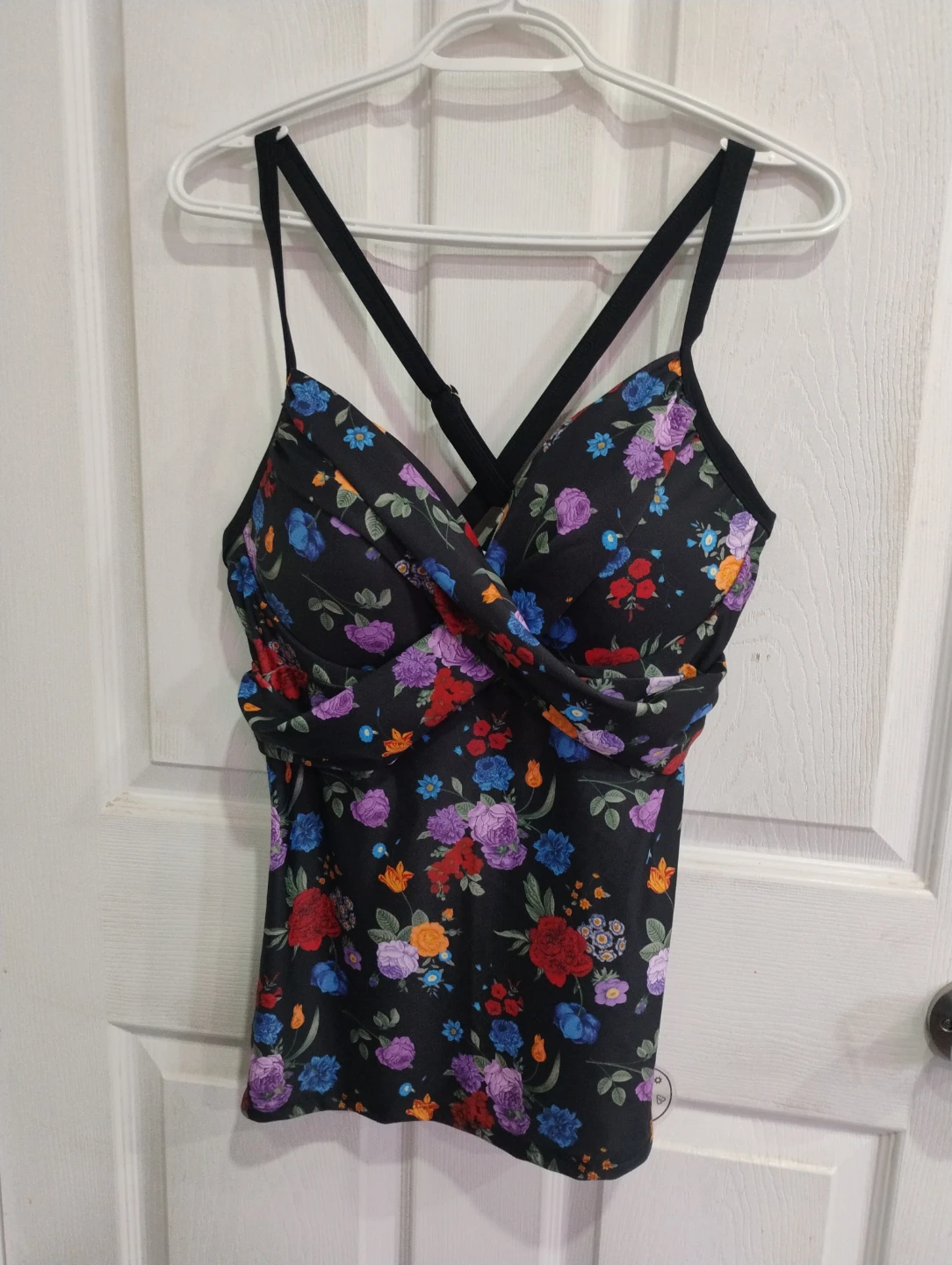 Halcurt Women's Floral Swim Top