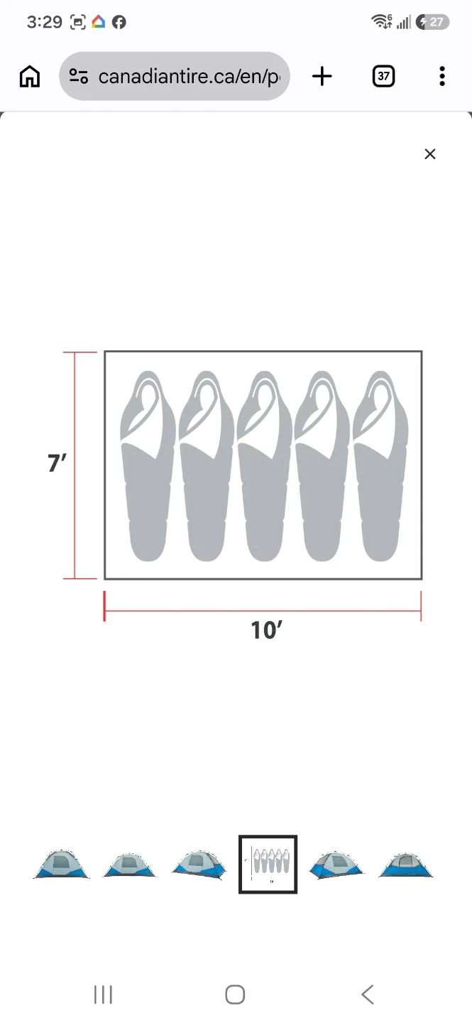 Outbound 5 person camping dome tent quick clamp - photo 2