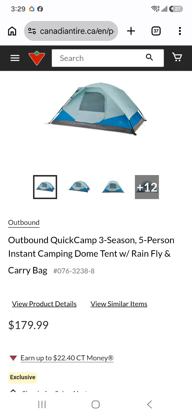 Outbound 5 person camping dome tent quick clamp - photo 3