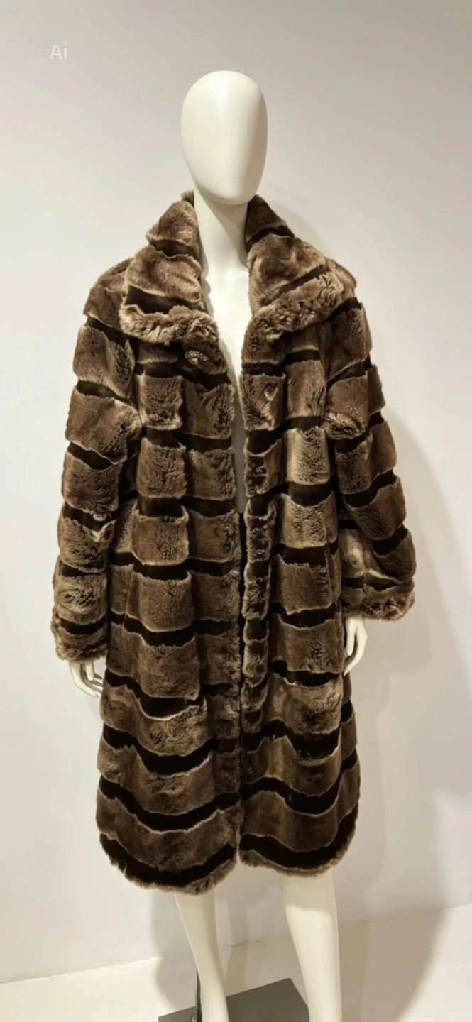 Women's Faux Fur Coat - photo 2