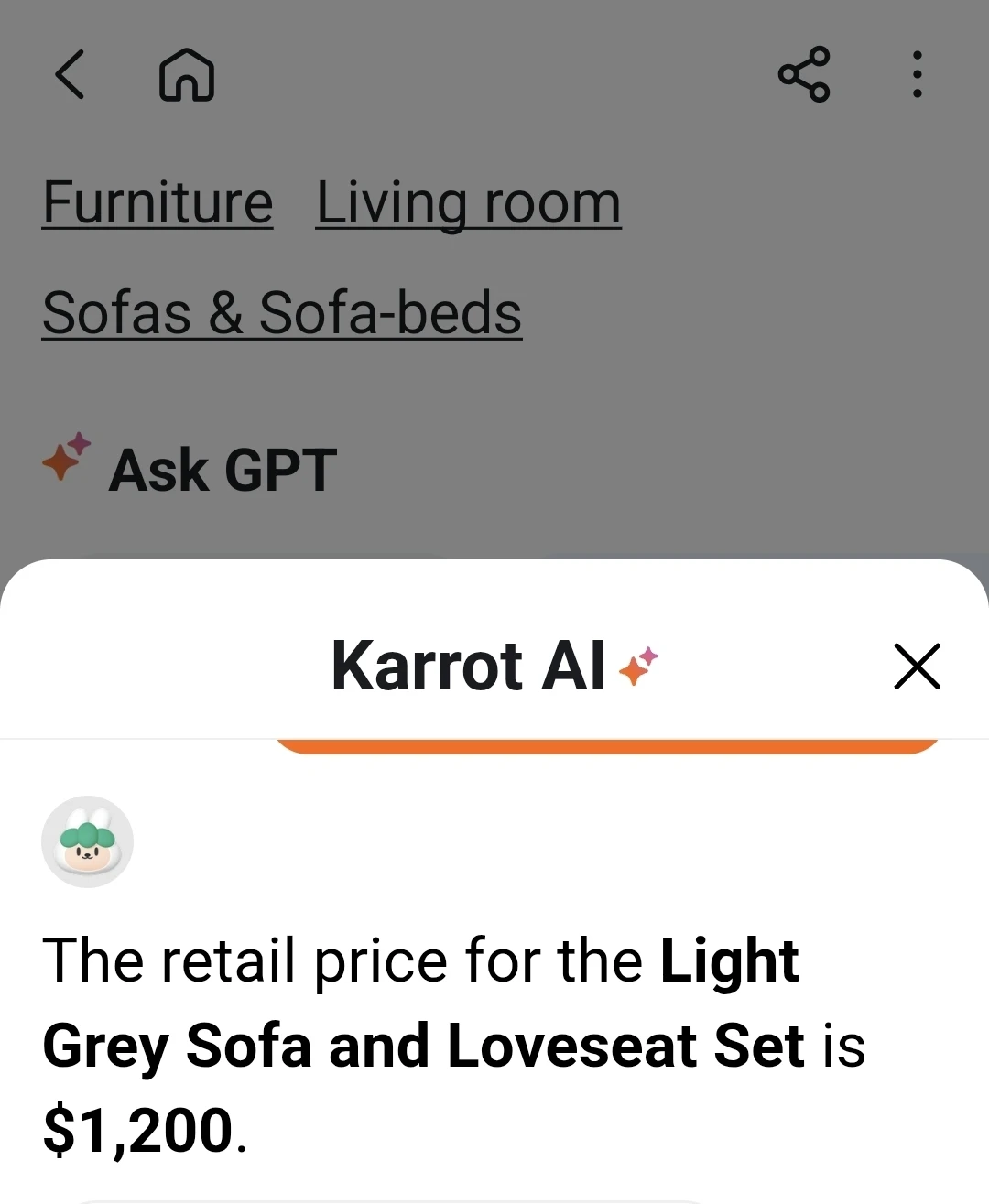 Light Grey Sofa and Loveseat Set - photo 4
