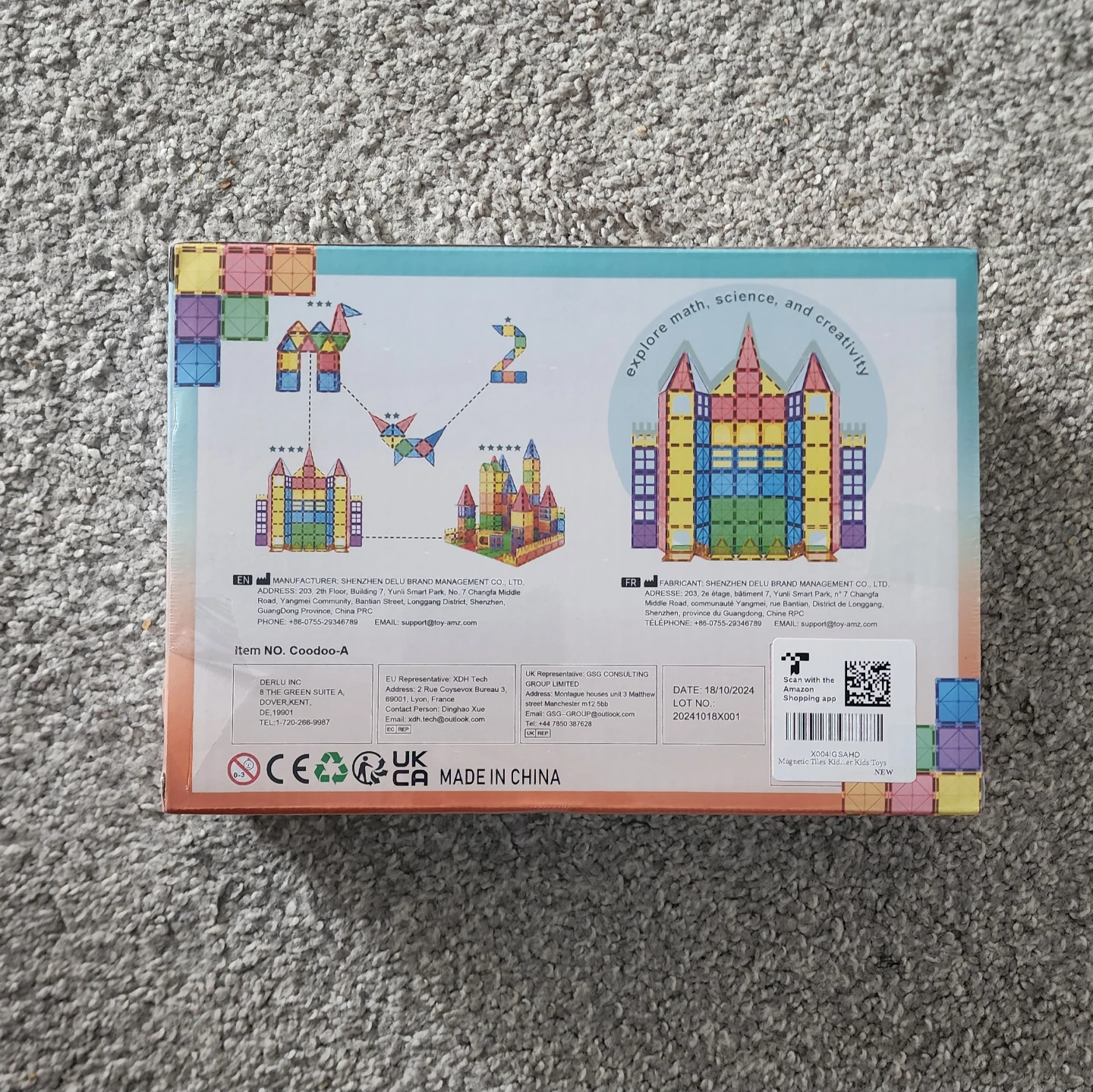 Coodoo Magnetic Building Tiles 40 Piece Set - BRAND NEW SEALED - photo 2