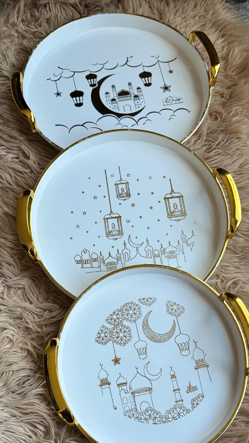 Set of 3 Ramadan Themed Trays, kids and women clothes